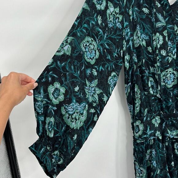 Free People Boho Western Cowgirl Green Dance 'Till Dawn Romper Small - Picture 8 of 11